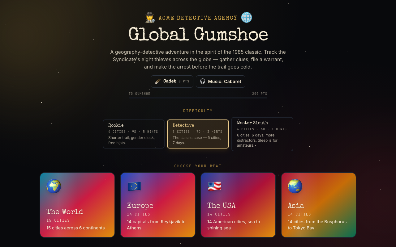 Global Gumshoe